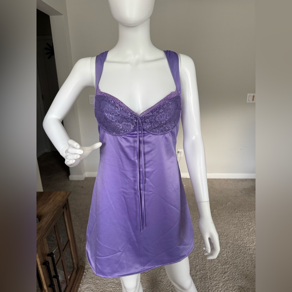Forever 21 Purple Satin Mini Dress